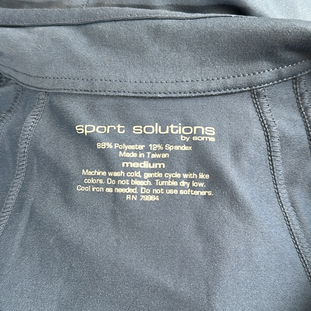 Blue Full-Zip Jacket with Light Blue Accents - Picture 5 of 5